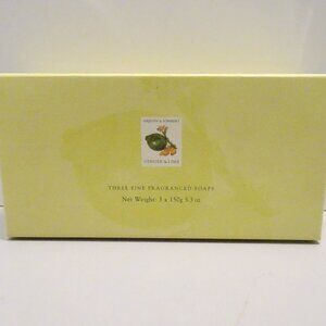 Asquith and Somerset Ginger Lime Three Fine Fragranced Soaps 3 x 5.3 oz. NEW